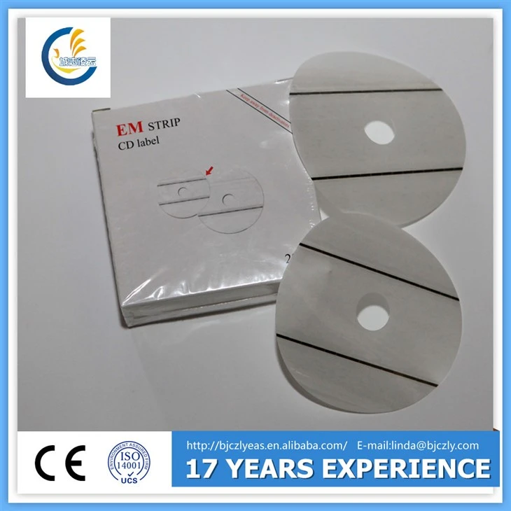 Etiqueta de seguridad de CD em (dos tiras)