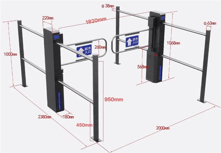 Puerta de seguridad de puerta de acrílico de alto nivel